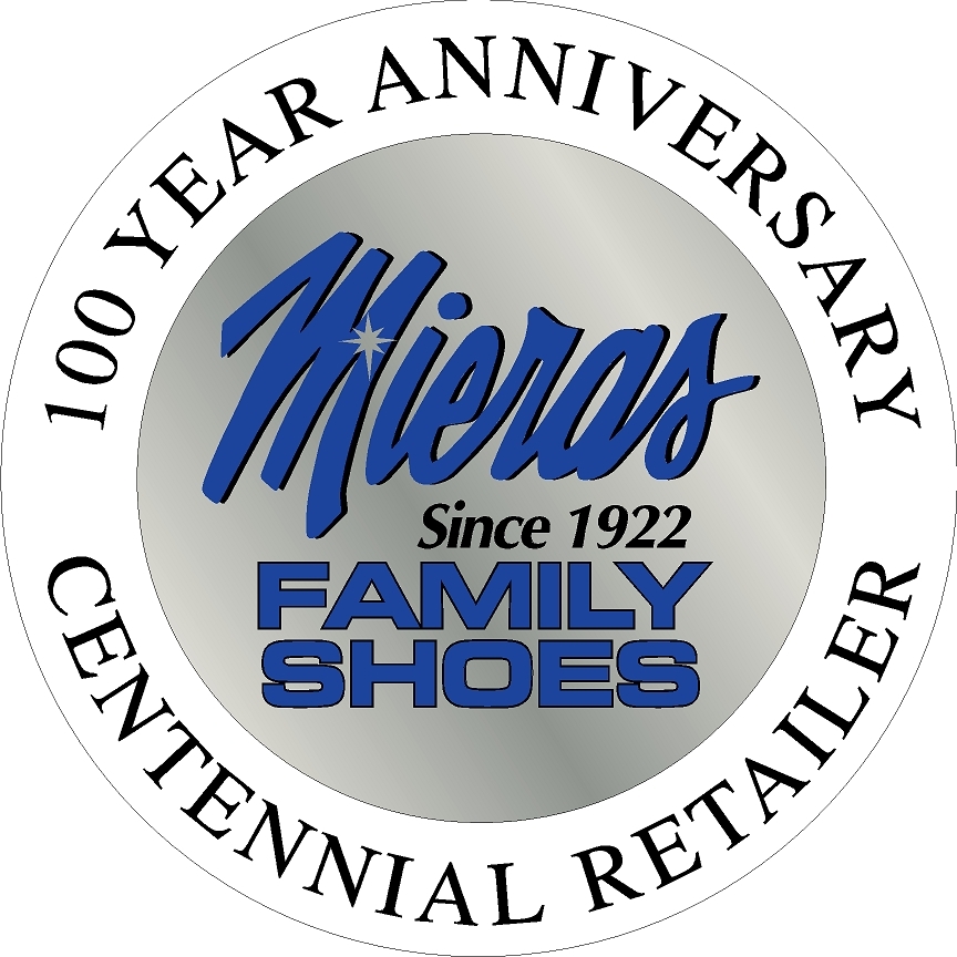 Mieras Family Shoes centennial logo