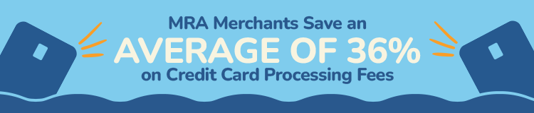 Save an average of 36% on merchant processing fees