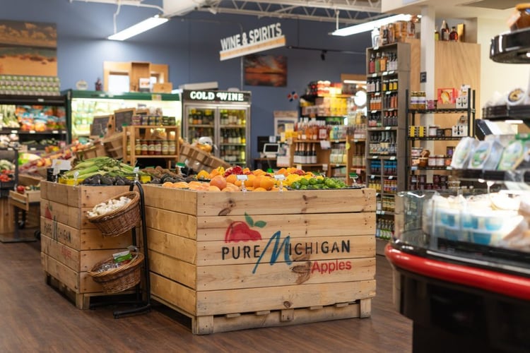 inside of super market