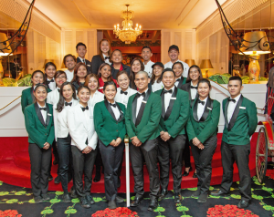 group of hotel employees