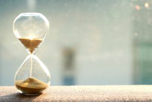 an hourglass