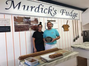Kristine and Aaron Murdick own and operate Murdicks Famous Fudge in Mackinaw City.