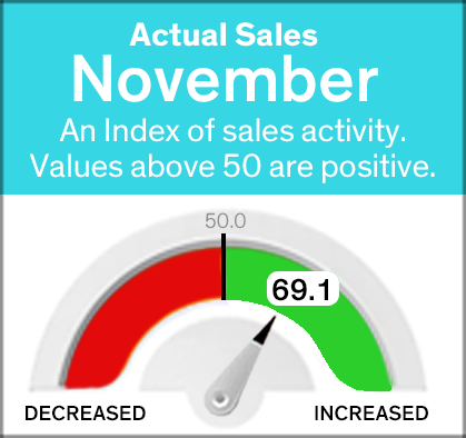 November actual sales