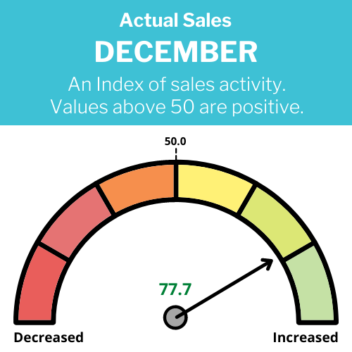 Actual Dec sales