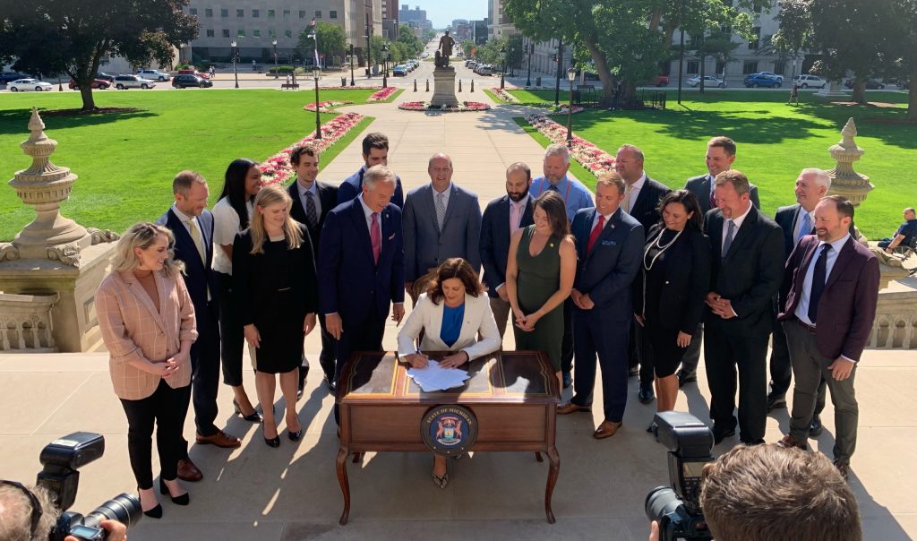 with Gov. Whitmer