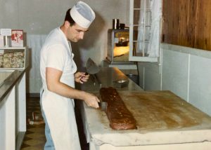 Dean Marshall making fudge